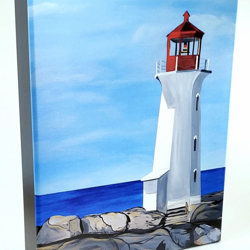 Peggy's Cove Lighthouse gallery wrapped canvas print by Karl Penton