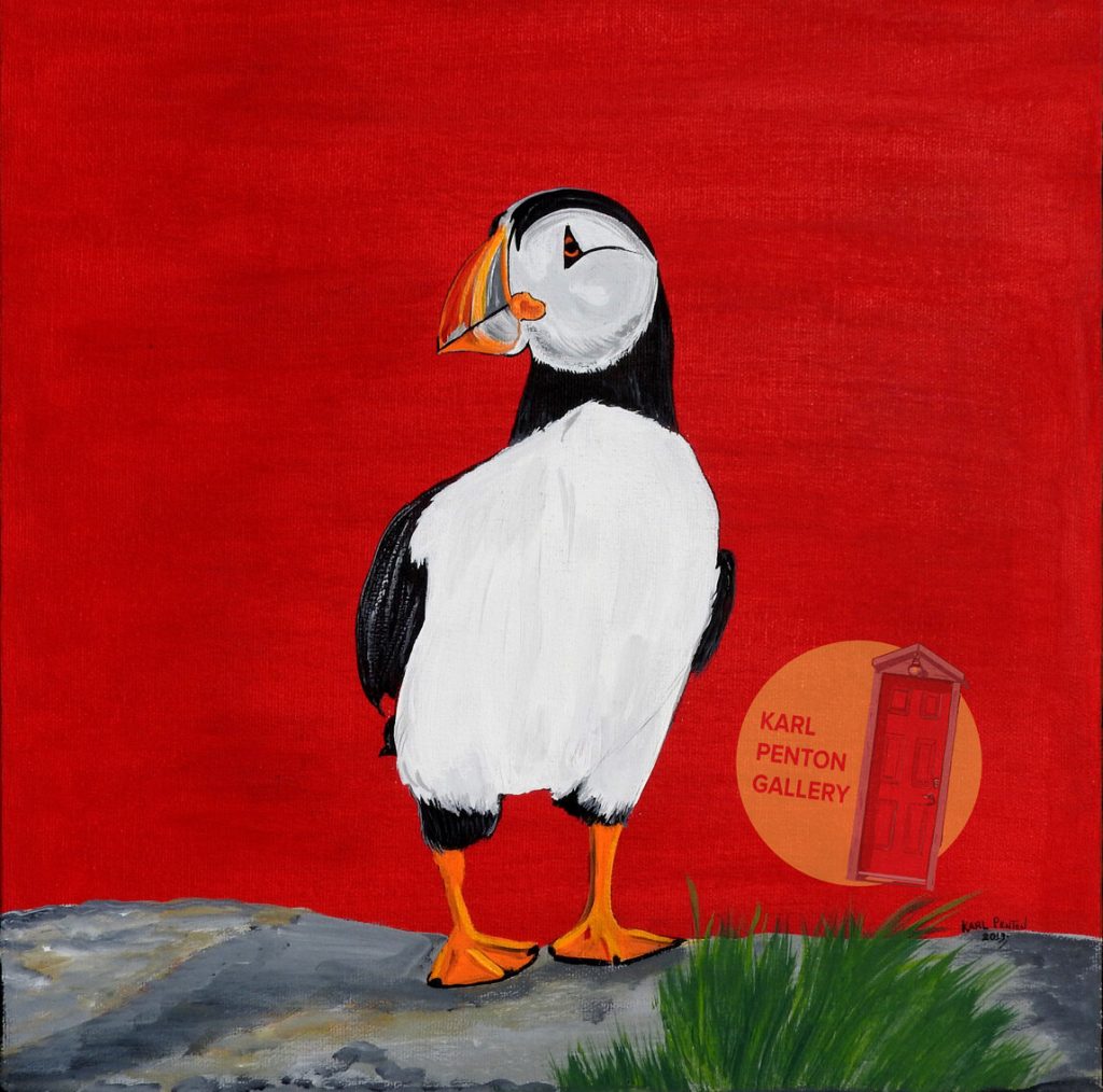 Red Puffin by Karl Penton
